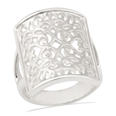 Southern Gates® Rectangle Scroll Ring