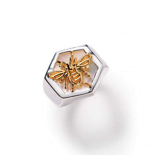 Southern Gates® Mother Of Pearl Bee Ring