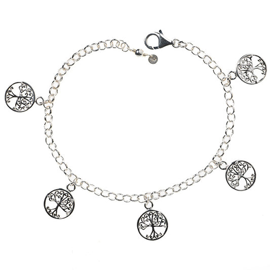 Southern Gates® Round Oak Tree Charm Bracelet