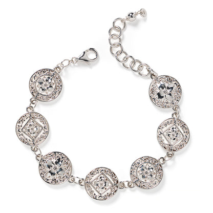 Southern Gates® Diamond-Cut Dogwood Link Bracelet