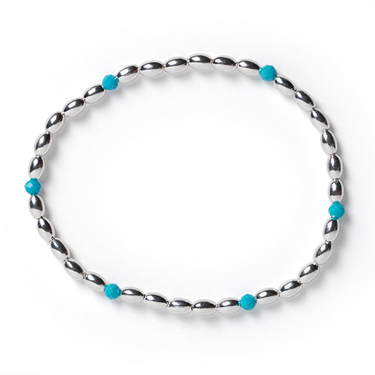 Southern Gates® Stretchy Ricebead Bracelet with Stones