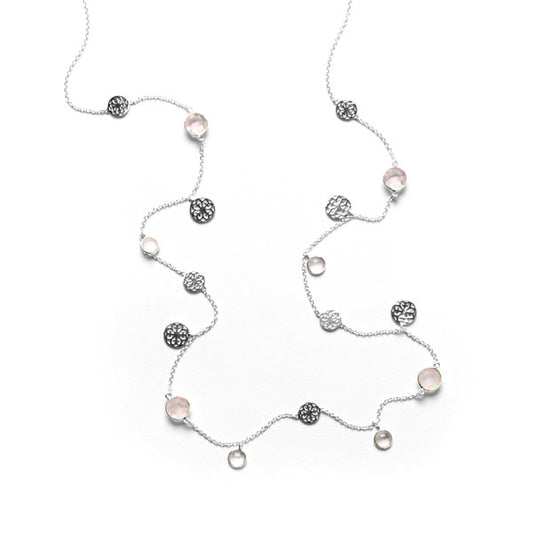 Southern Gates® Rose Quartz Heart Scroll  Necklace