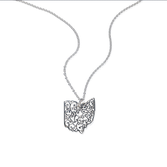 Southern Gates® Filagree Ohio State Necklace