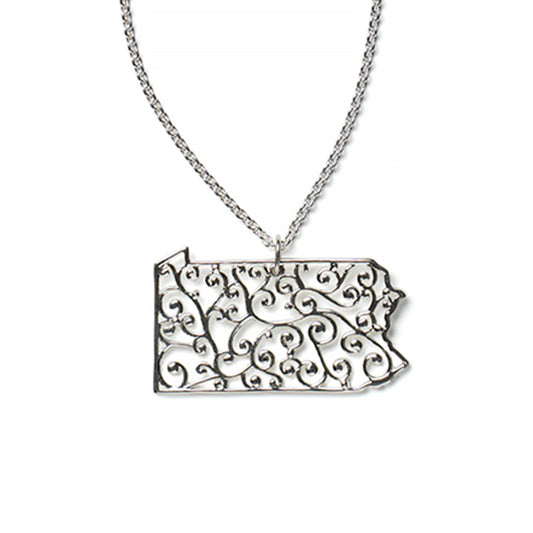 Southern Gates® Filagree Pennyslvania State Necklace