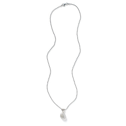 Southern Gates® Oval Pearl Necklace with Tapered Filigree Bale
