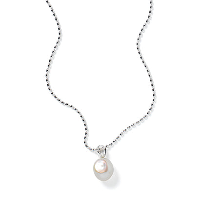 Southern Gates® Oval Pearl Necklace with Swirl Bale