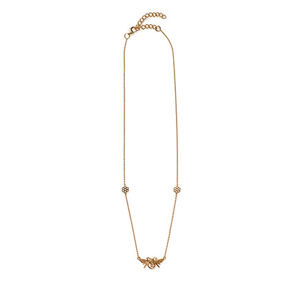 Southern Gates® Bee and Honeycomb Station Necklace