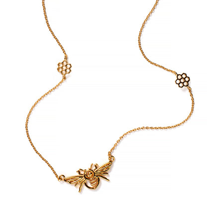 Southern Gates® Bee and Honeycomb Station Necklace