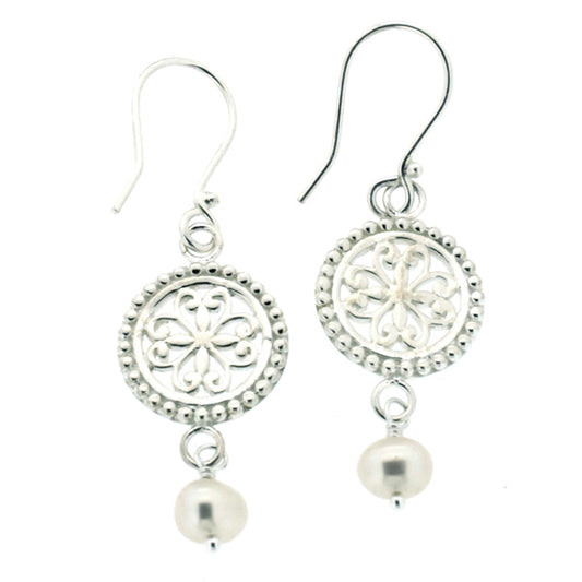 Southern Gates® Handwrought Beaded Scroll Earrings