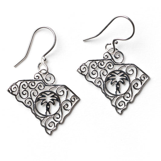 Southern Gates® South Carolina Palmetto Earrings