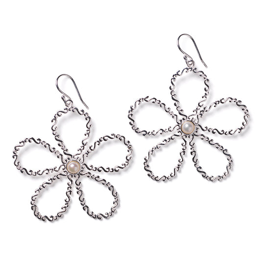 Southern Gates® Scrolling Vine Flower Petal Earring