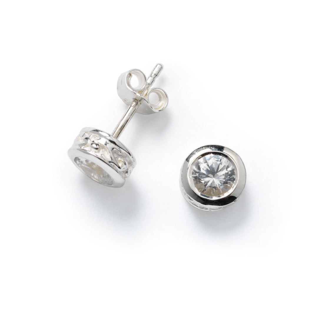 Beyond Southern Gates Classic White Sapphire Stud Earrings