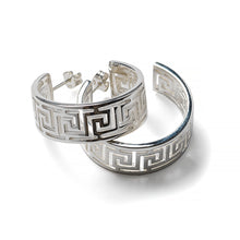 Load image into Gallery viewer, Southern Gates® Greek Key Hoop Earrings
