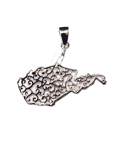 Southern Gates® Filagree West Virigina State Pendant