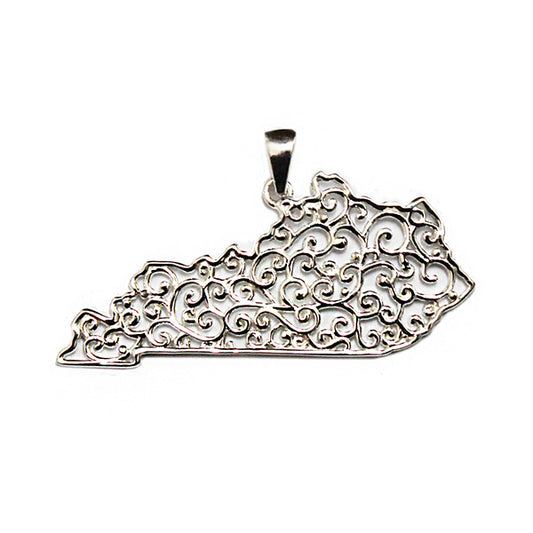 Southern Gates® Filagree Kentucky State Pendant