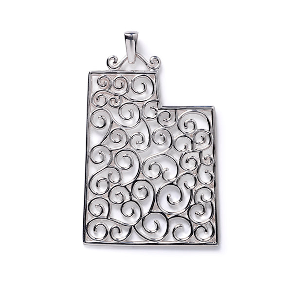 Southern Gates® Filagree Utah State Pendant