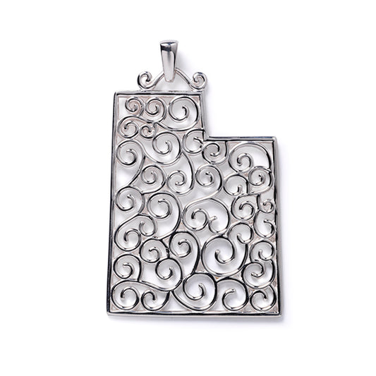 Southern Gates® Filagree Utah State Pendant