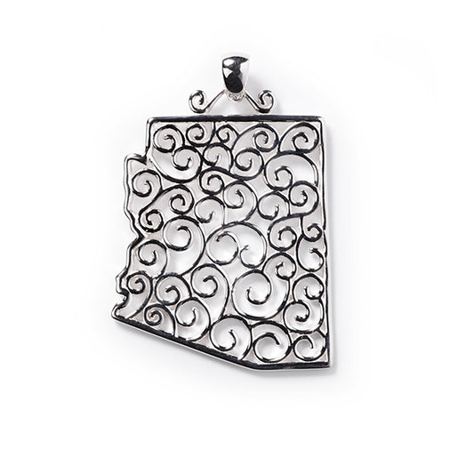 Southern Gates® Filagree Arizona State Pendant