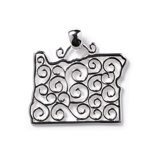 Southern Gates® Filagree Oregon State Pendant