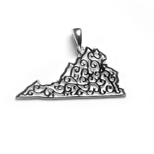 Southern Gates® Filagree Virginia State Pendant