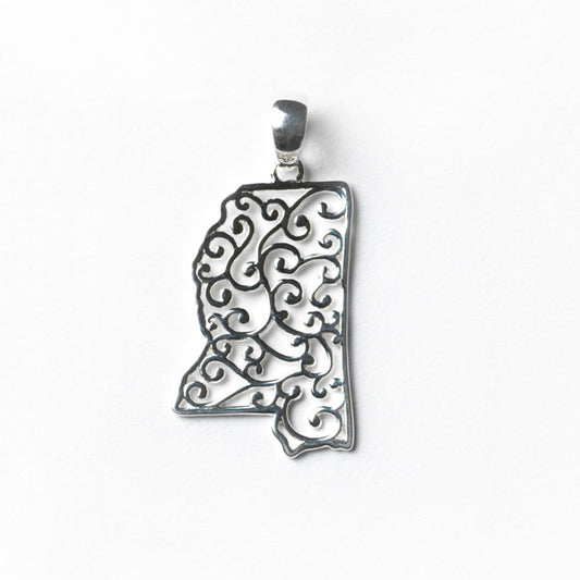 Southern Gates® Filagree Mississippi State Pendant