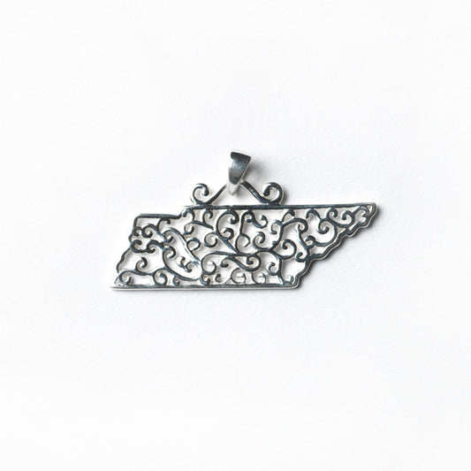 Southern Gates® Filagree Tennessee State Pendant