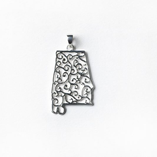 Southern Gates® Filagree Alabama State Pendant