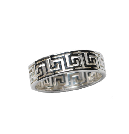 Southern Gates® Single Greek Key Ring