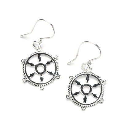 Southern Gates® Ships Wheel Earrings