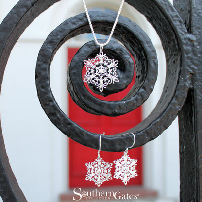 Southern Gates® Pointed Snowflake Earrings