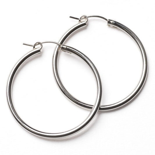 Sterling Silver Hoop Earring 34mm