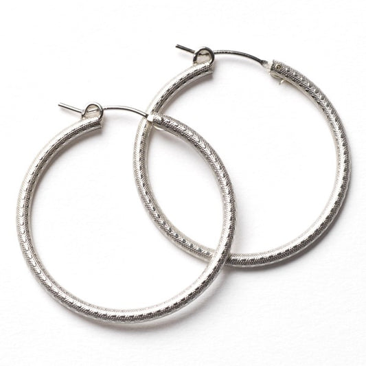 Sterling Silver Hoop Earring 34mm