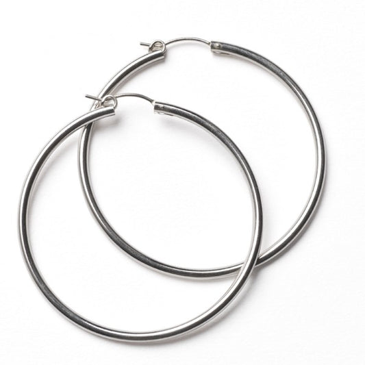 Sterling Silver Hoop Earring 50mm