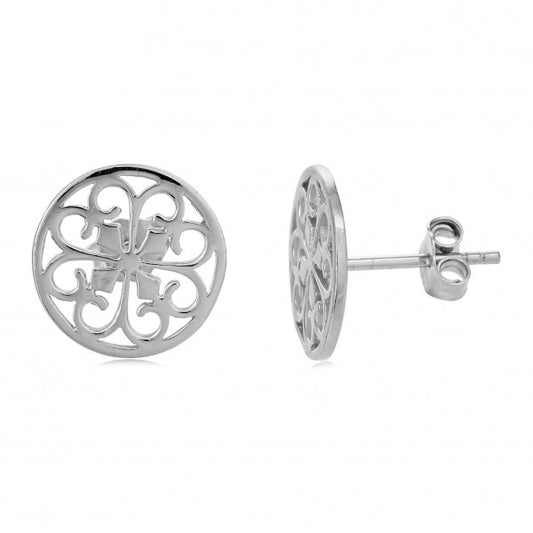 Southern Gates® Heart Scroll Stud Earrings