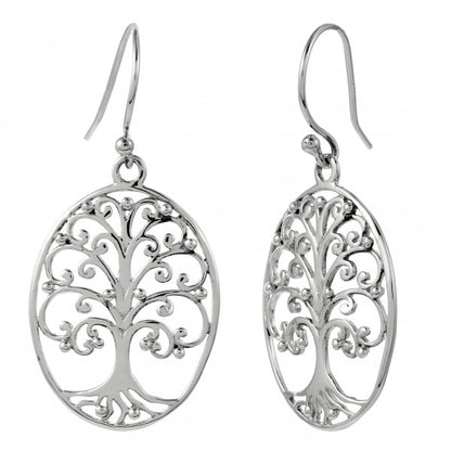 Southern Gates® Oval Oak Tree Earrings
