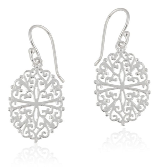 Southern Gates® Ornamental Oval Filagree Earrings