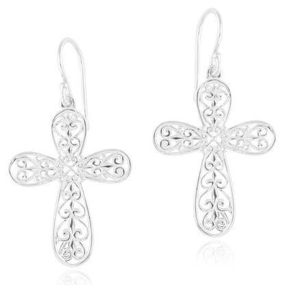 Southern Gates® Scroll Cross Earrings