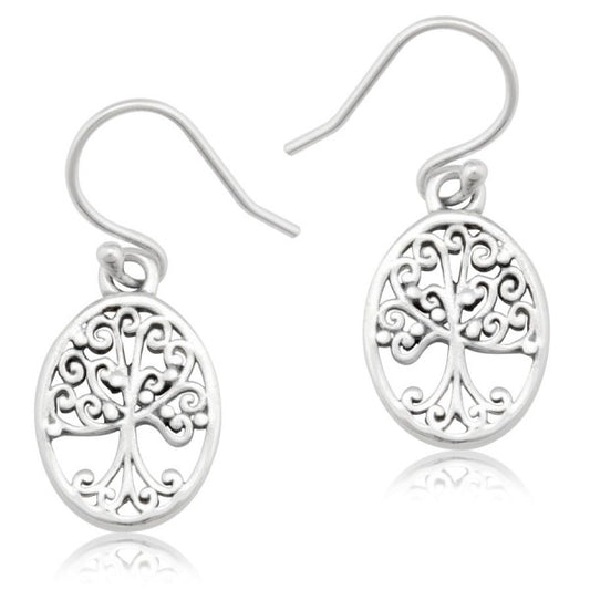 Southern Gates® Mini Oval Oak Tree Earrings