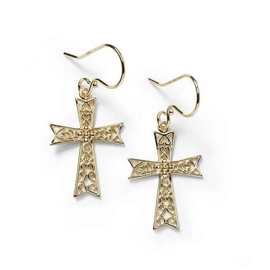 Southern Gates®  Abbey Gate Cross Earrings