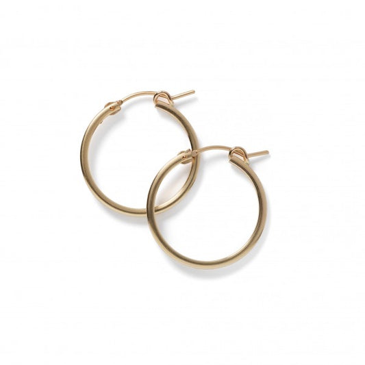 Gold Filled Squared Hoop Earring 23mm