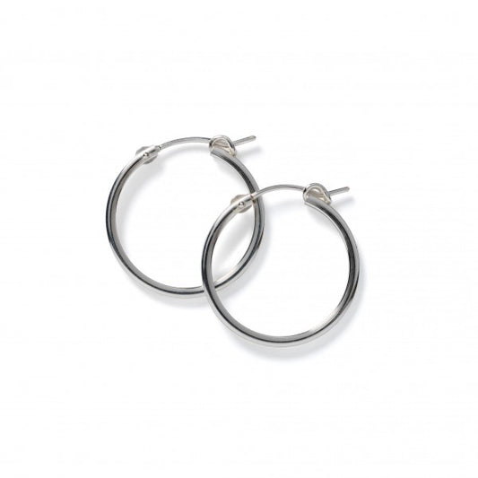 Sterling Silver Squared Hoop Earring 23mm