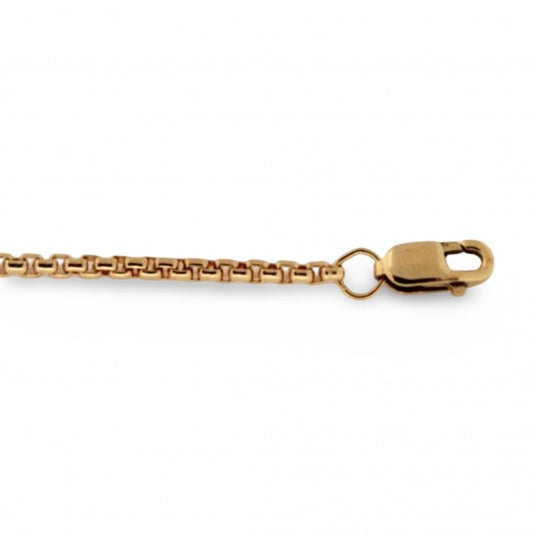 14k Gold Filled 1.6mm Rounded Box Chain