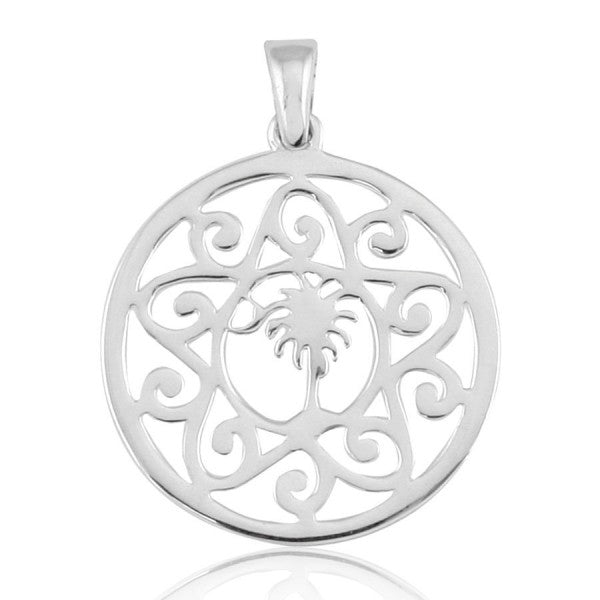 Southern Gates® Palmetto Tree and Moon Scroll Pendant