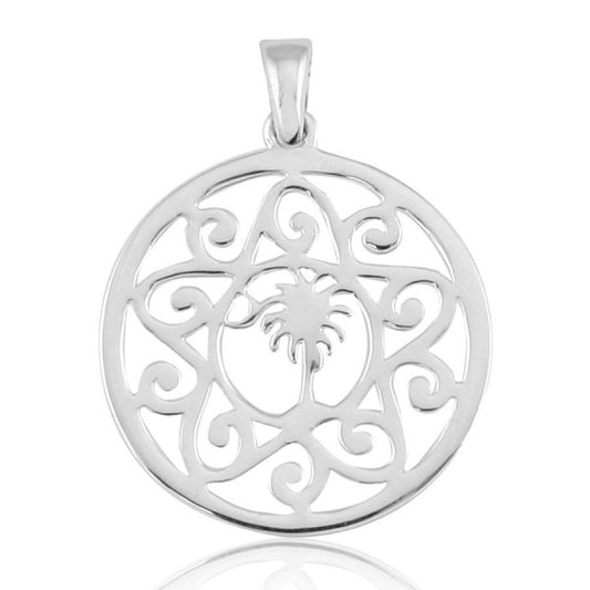 Southern Gates® Palmetto Tree and Moon Scroll Pendant