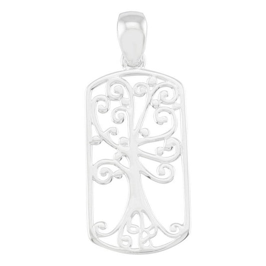 Southern Gates® Rectangle Oak Tree Pendant