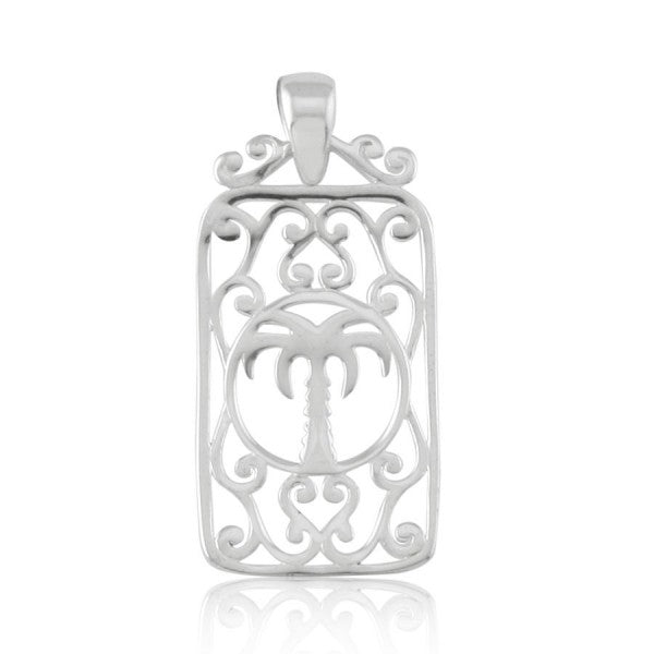 Southern Gates® Rectangular Palmetto Scroll Pendant