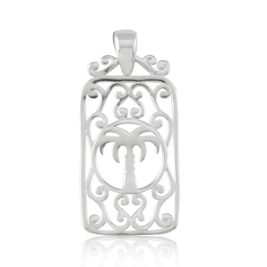 Southern Gates® Rectangular Palmetto Scroll Pendant