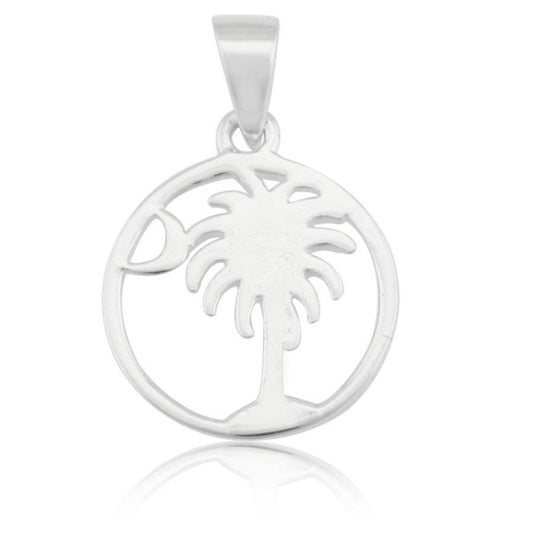 Southern Gates® Palmetto Tree and Moon Pendant