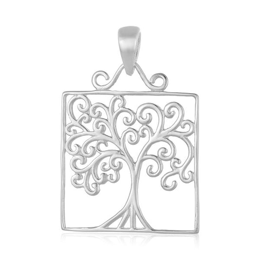 Southern Gates® Square Oak Tree Pendant