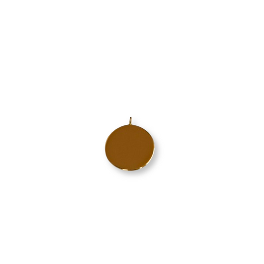 14K Disc Pendant